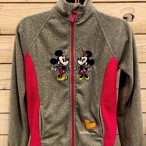 Disney Mickey and Minnie Mouse fleece jacket.